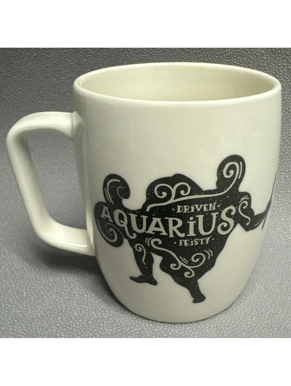 Threshold White Aquarius Porcelain Mug Astrology Zodiac Sign 16oz Coffee Cup